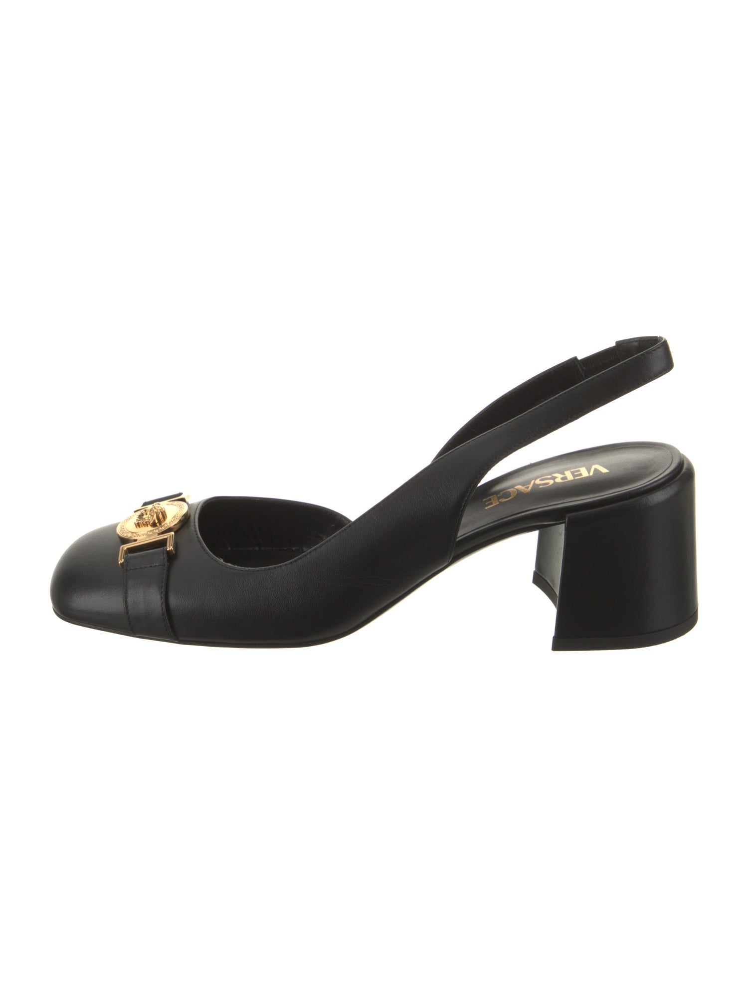 Versace Leather Slingback Pumps